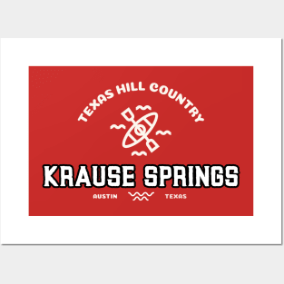 KRAUSE SPRINGS AUSTIN TEXAS T-SHIRT Posters and Art